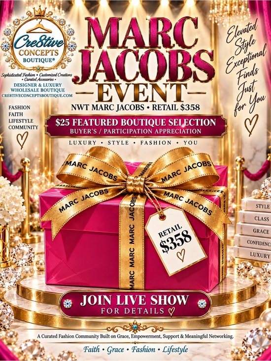 Marc Jacobs Handbags - Marc Jacobs Event | $25 Featured Boutique Selection + Buyer Appreciation